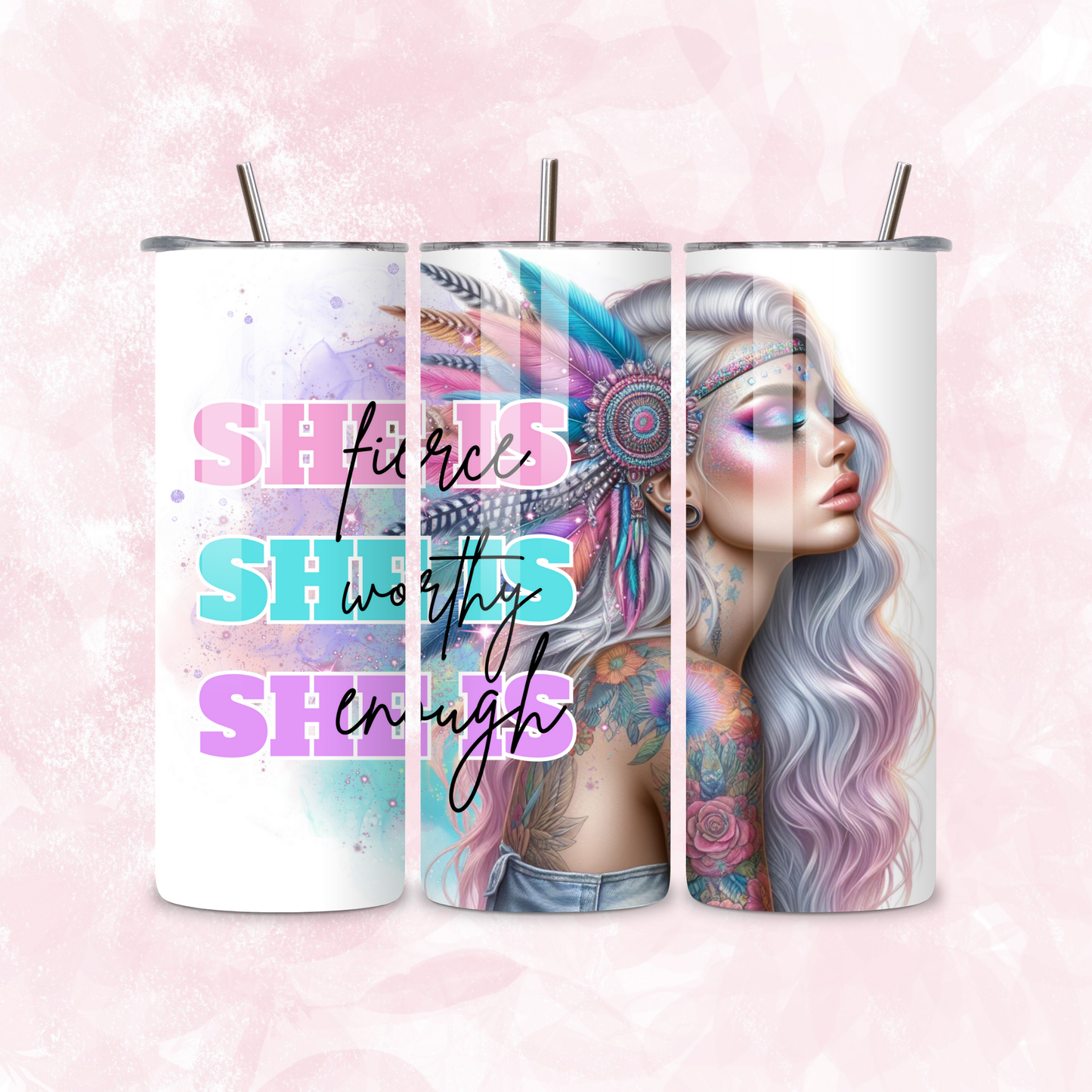 20oz Tumbler - If you want a name added, add note in cart before checkout! Custom/personalised designs accepted.