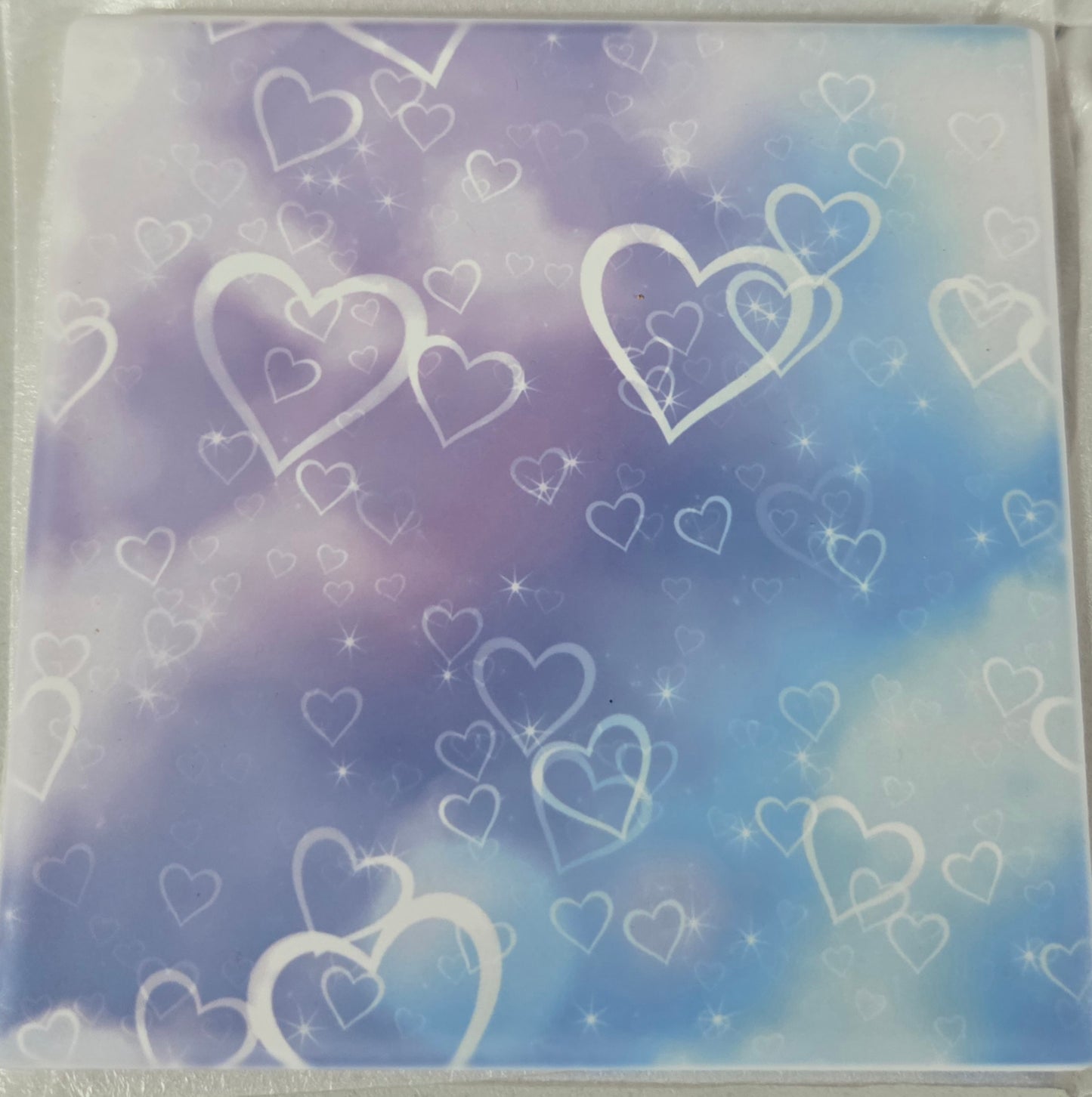 Set of 2 Ceramic coasters Matte finish - Hearts