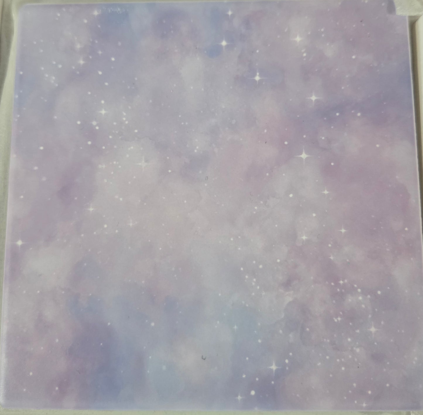 Set of 2 Ceramic coasters Matte finish - Purple galaxy