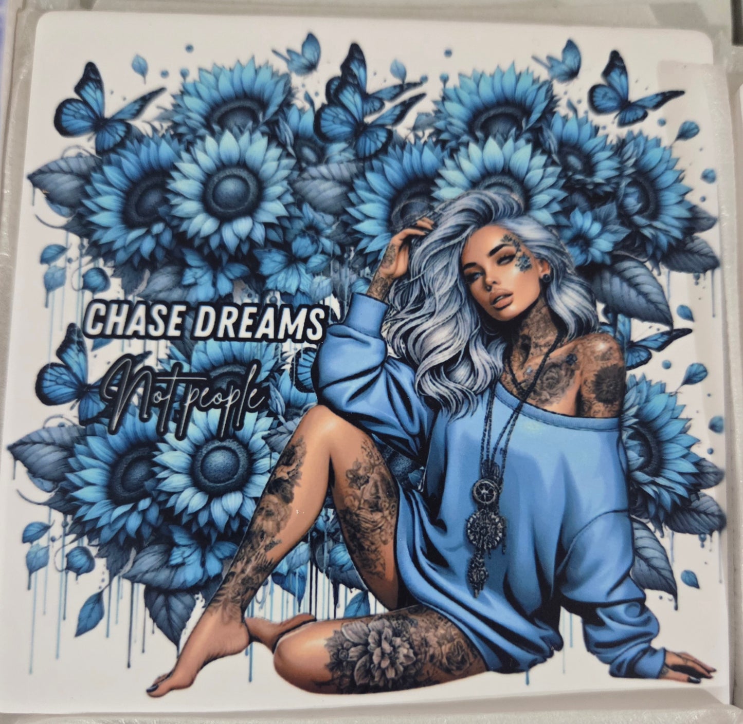 Set of 2 Ceramic Coasters Matte finish - Chase dreams