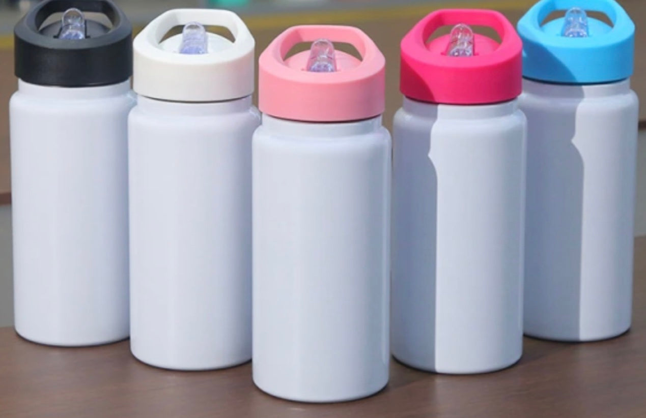 Kids 14oz sublimation drink bottle - Custom/Personalised. Add note in cart before checkout with design request.
